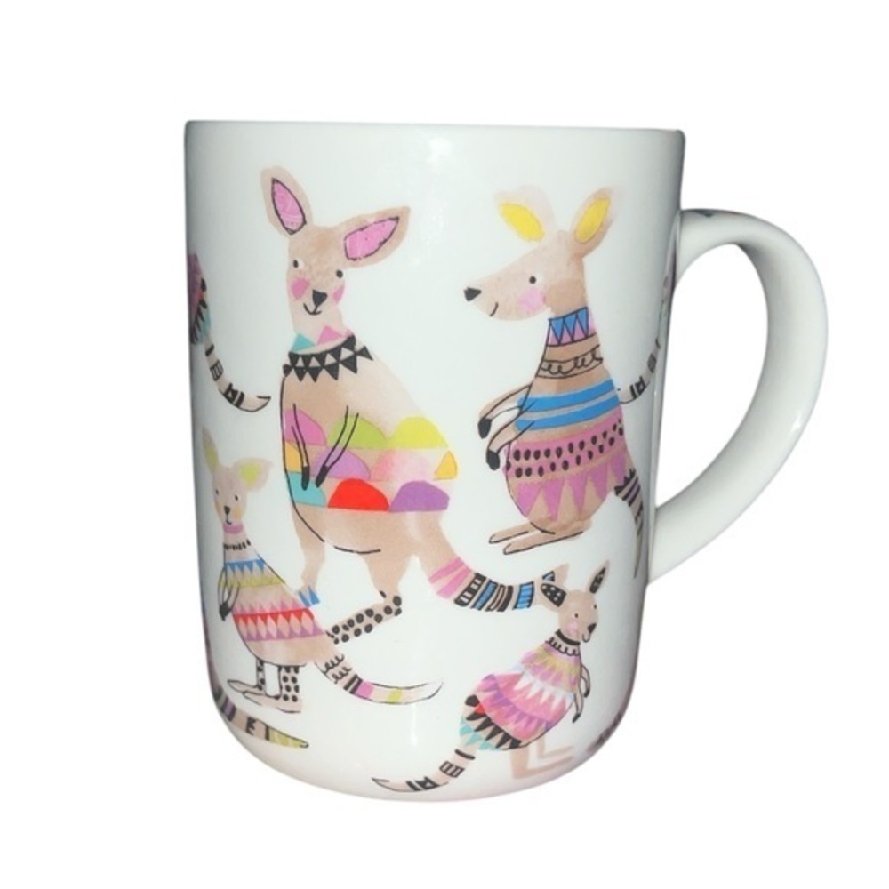Ashdene Cooee Collection Australia Kangaroo & Koala Mug Cup 12 oz Bone China